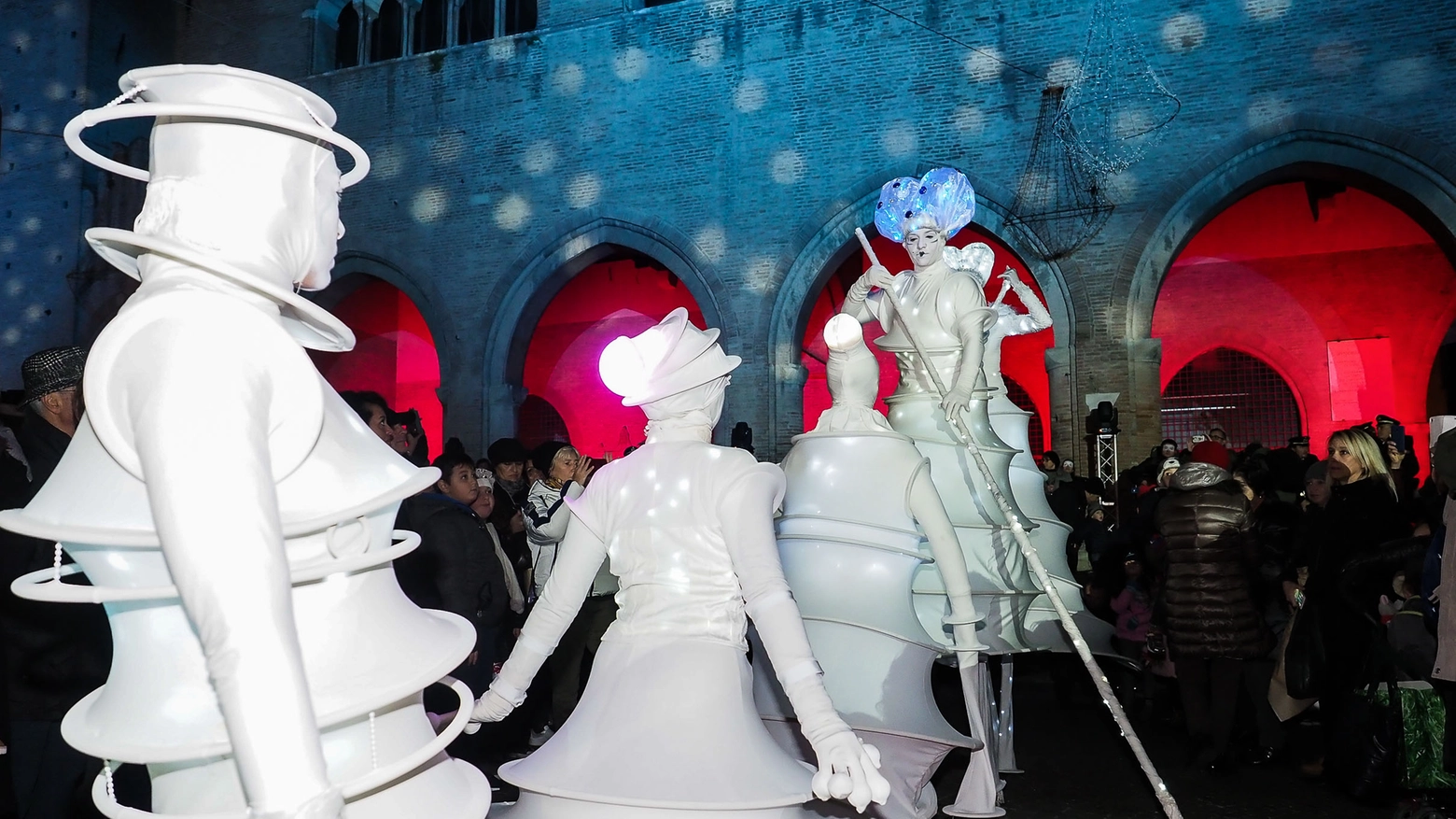 L'inaugurazione dei festeggiamenti natalizi a Rimini nel 2018 (Petrangeli)