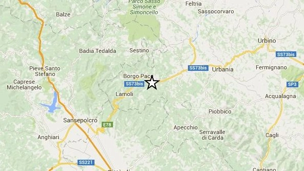 Il terremoto del 19 settembre 2015 tra le province di Pesaro Urbino e Arezzo