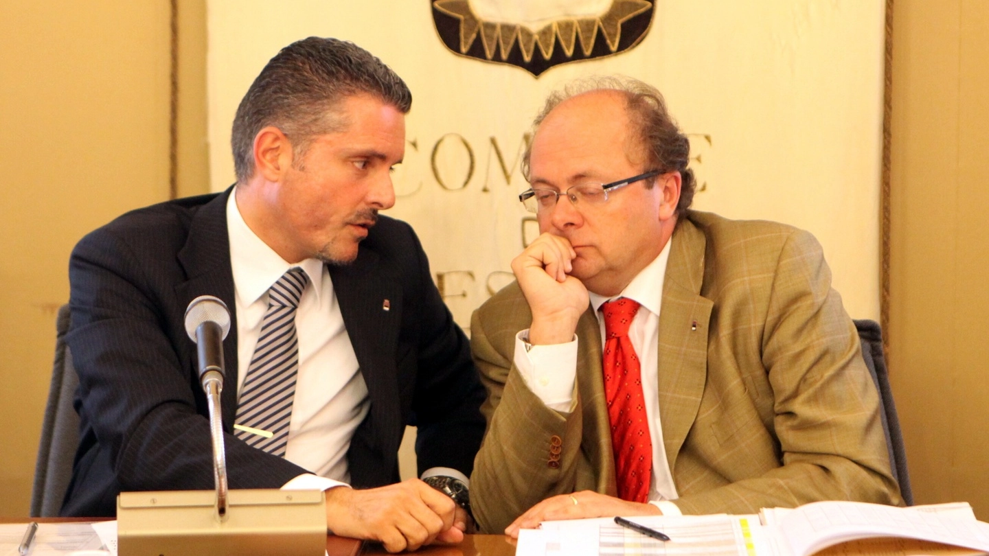 Il sindaco Paolo Lucchi e l’assessore al Bilancio Carlo Battistini