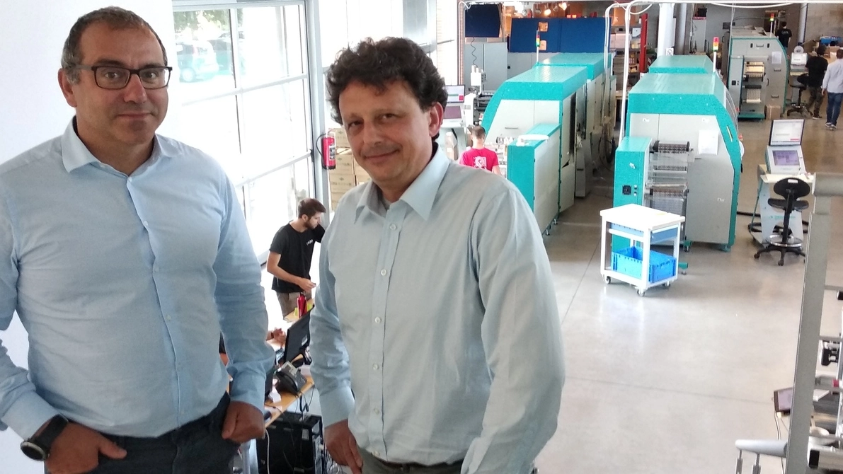 L’amministratore delegato  di Lab Id, Francesco Pirola,  e il direttore commerciale Giovanni Codegoni