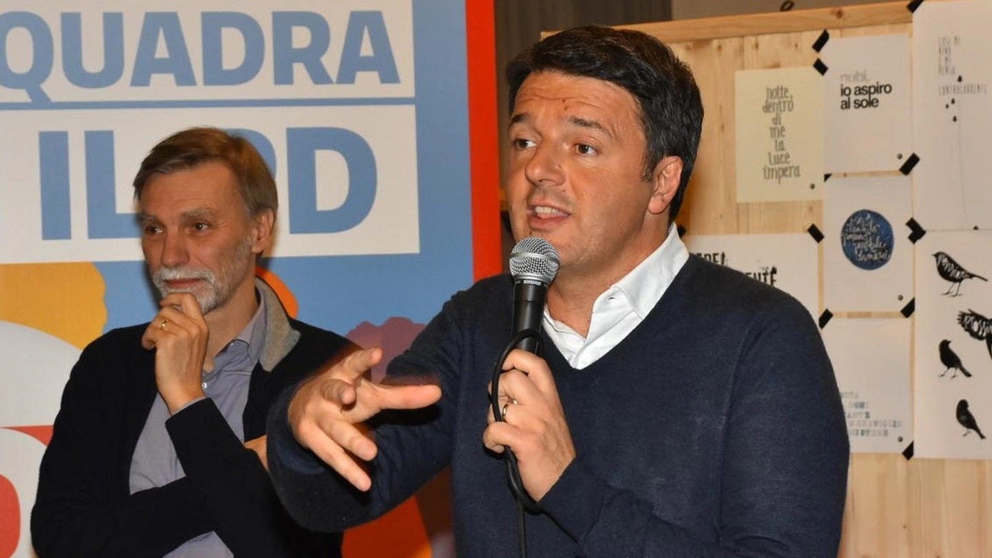Graziano Delrio e Matteo Renzi, a Reggio Emilia (foto Artioli)