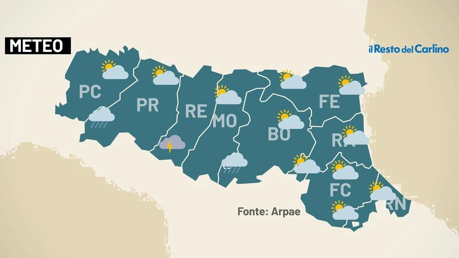 Le previsioni meteo in Emilia Romagna