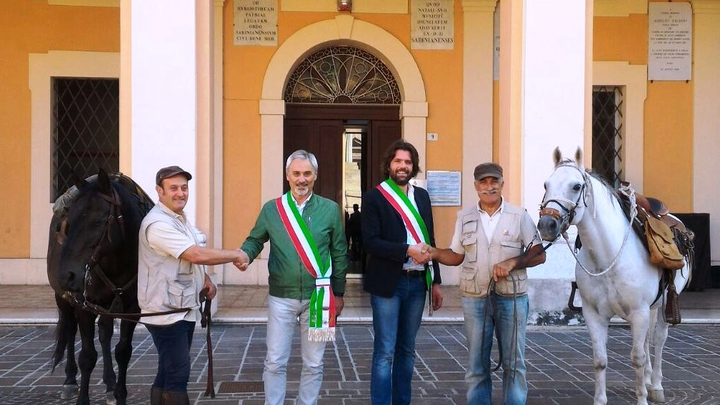 Savignano, Brigliadori e Fiorini accolti dai sindaci Giovannini e Sanulli