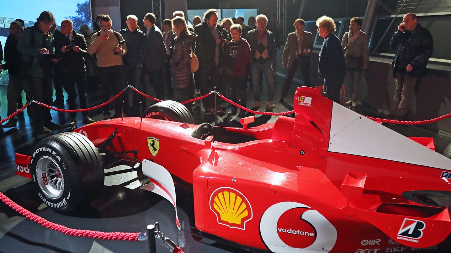La Ferrari con cui Schumacher vinse l’ultimo Gp disputatosi sul Santerno: era il 2006