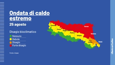 Caldo in Emilia Romagna: temperature record oltre i 40 gradi: ecco dove