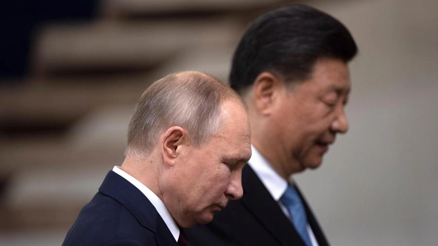 Vladimir Putin e Xi Jinping (Ans, foto d'archivio)