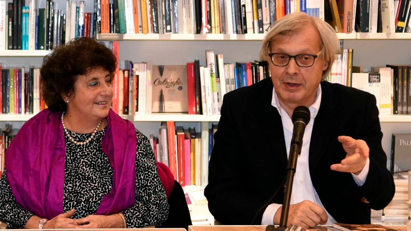 Paola Bassani e Vittorio Sgarbi (foto BusinessPress)