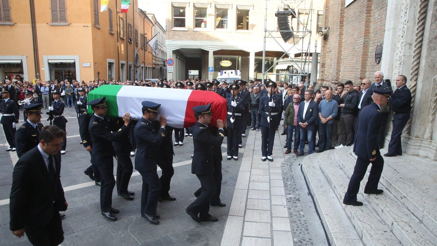 Il funerale di Gabriele Orlandi (foto Ravaglia)