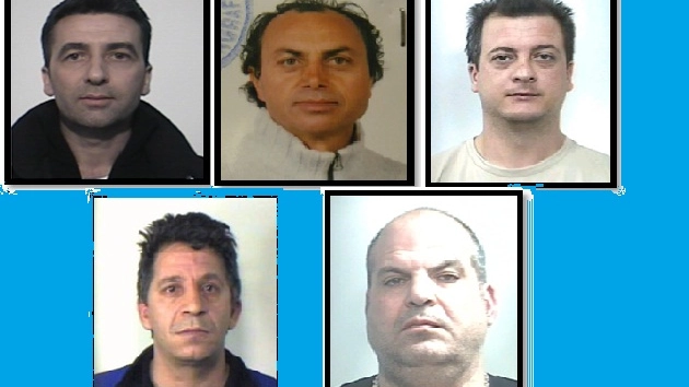 I cinque arrestati
