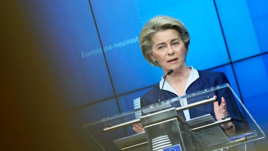 La presidente della Commissione Ue, Ursula von der Leyen (Ansa)