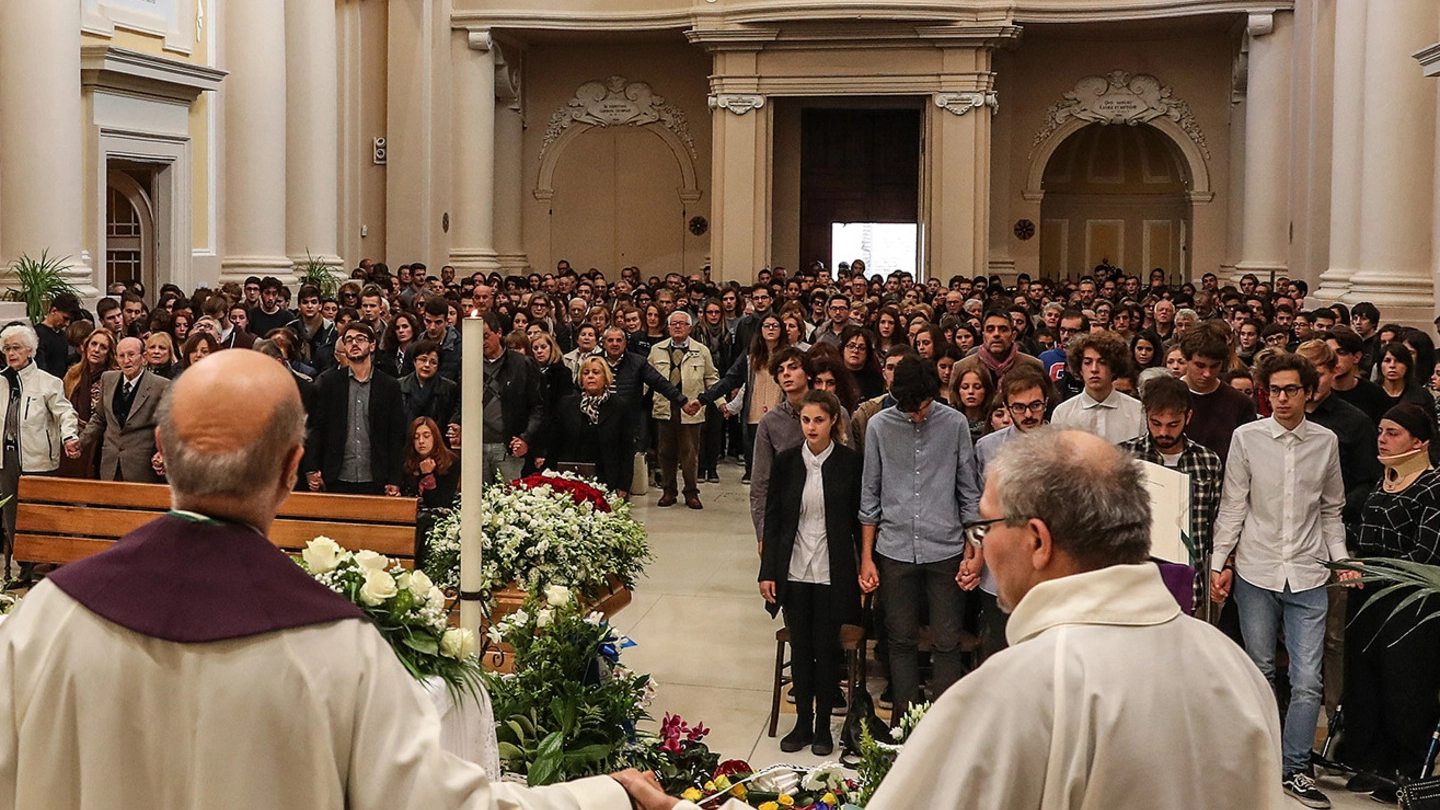 Mombaroccio, i funerali di Filippo Giovanelli (Fotoprint)
