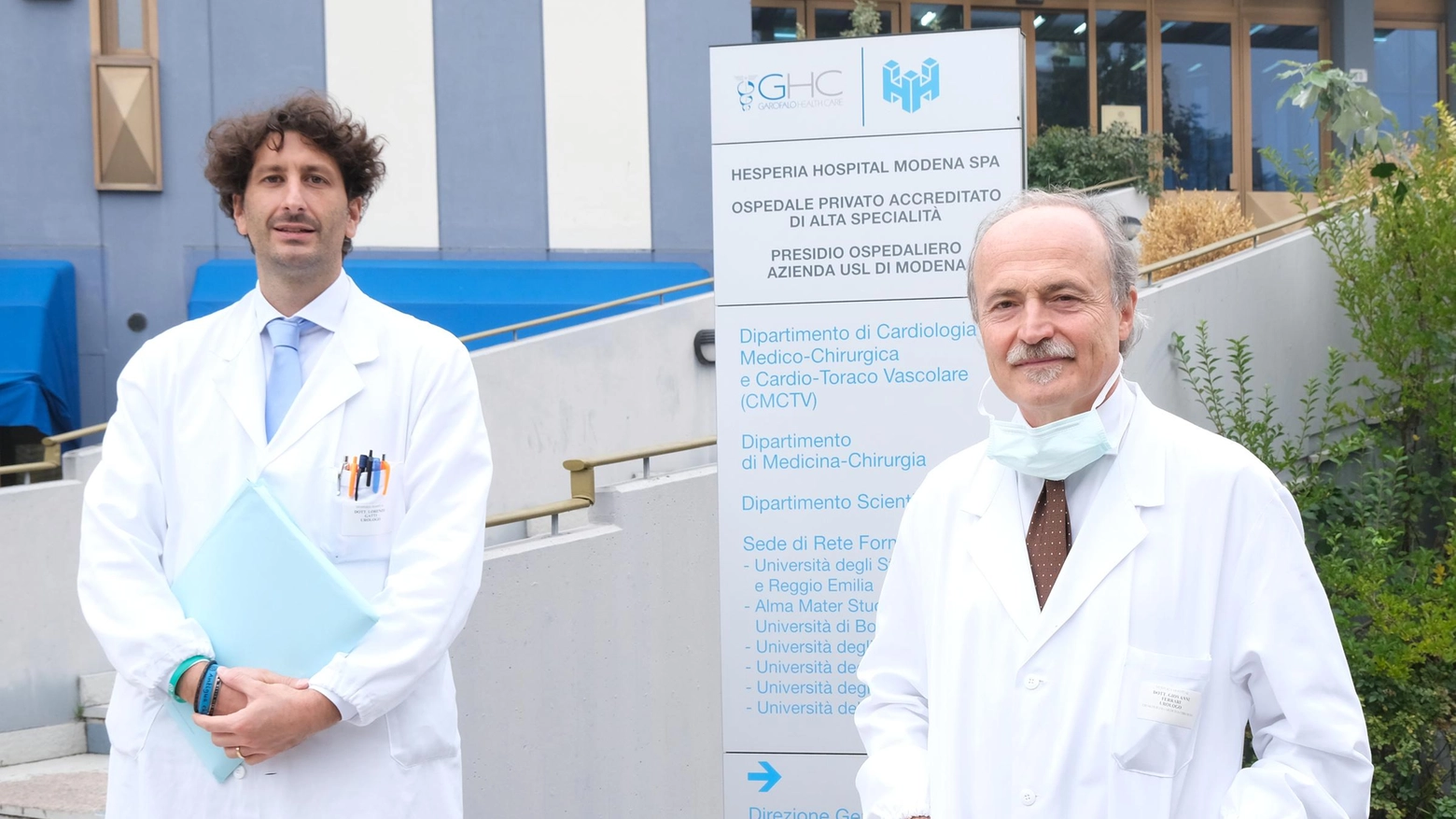Il dottor Lorenzo Gatti e il professor Giovanni Ferrari