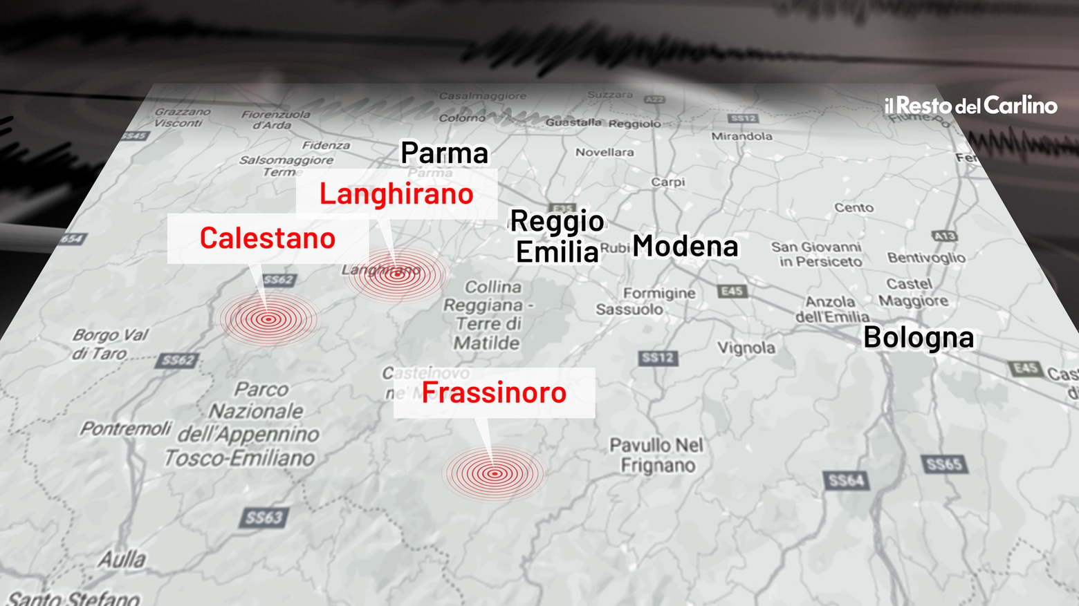 Terremoto e sciame sismico a Frassinoro (Modena) e tra Langhirano e Calestano (Parma): scosse fino a magnitudo 3.2