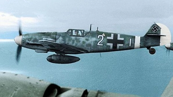 Un Bf109 G-6 simile a quello pilotato da Kurt Apostoluk e ritrovato a Poggio Renatico