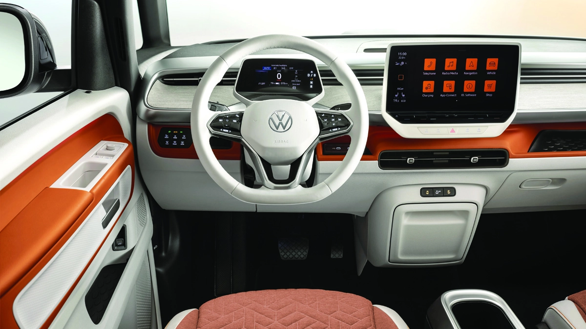 Gli interni tecnologici di VW ID. Buzz