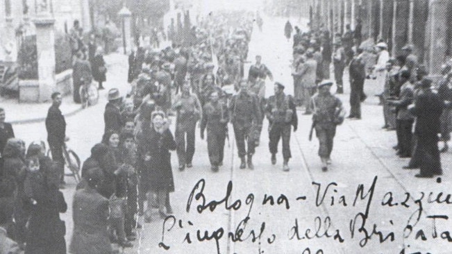 L’entrata della Brigata Maiella a Bologna il 21 aprile 1945