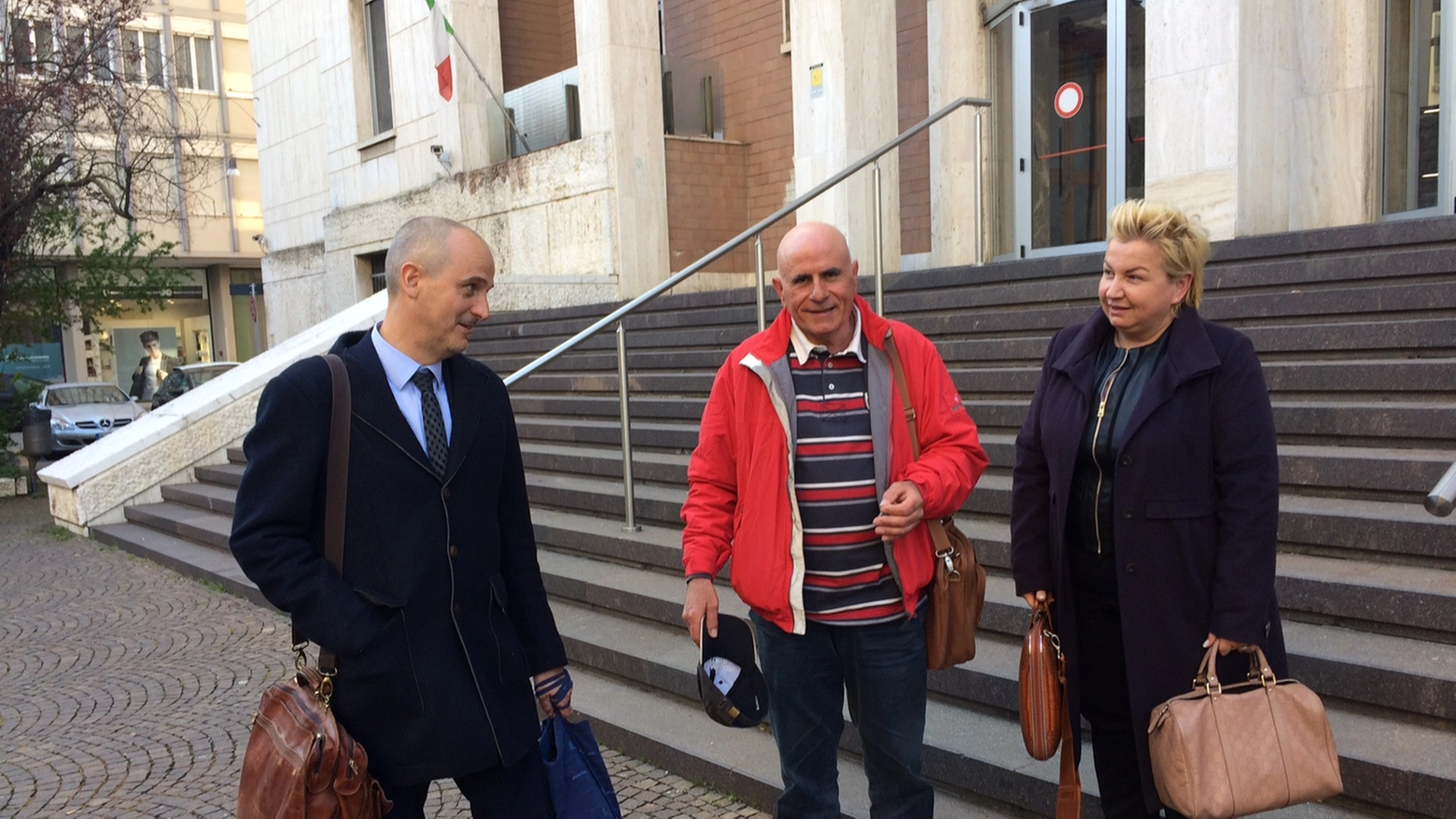 Graziano Castiglia con i suoi avvocati