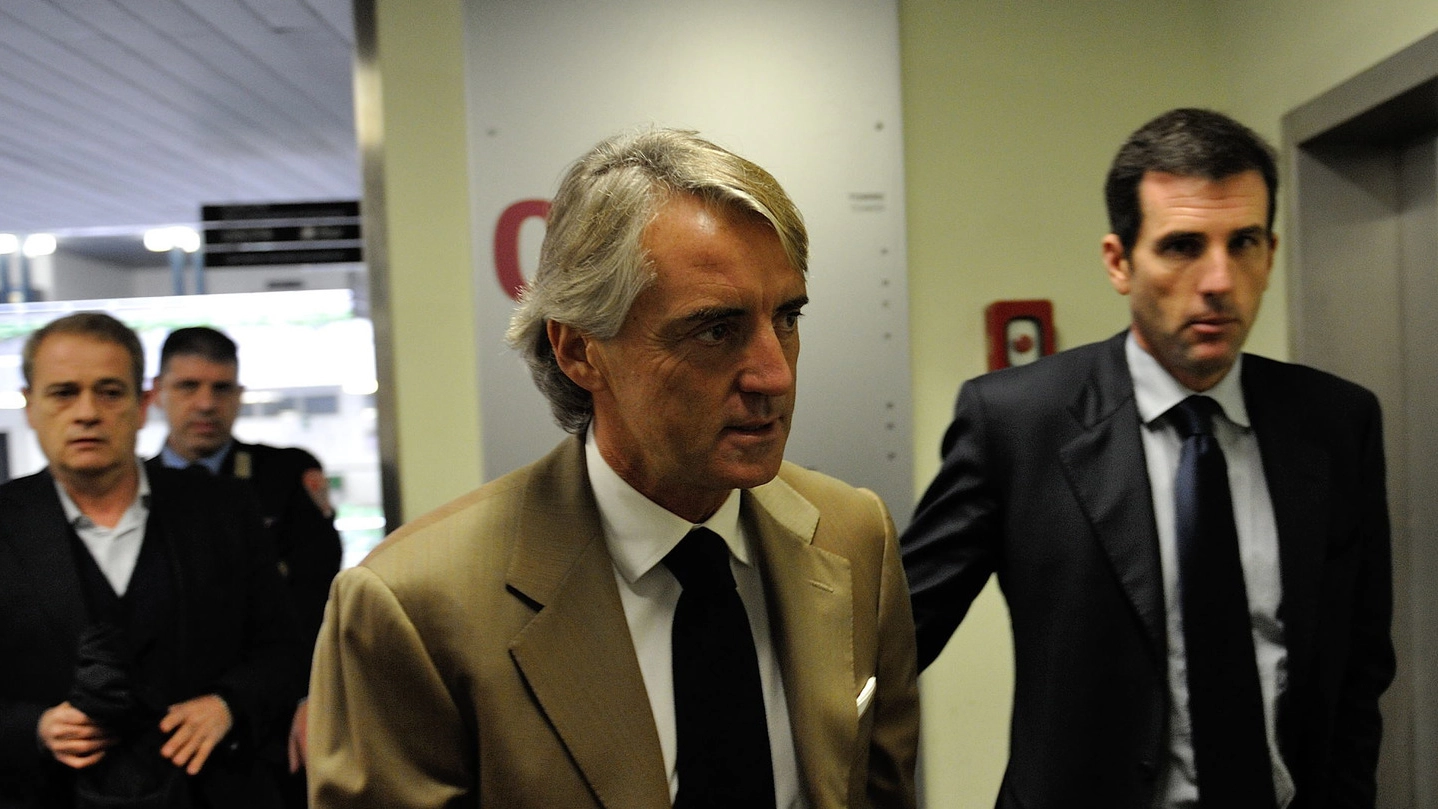 Ancona, Roberto Mancini in tribunale (Foto Emma)