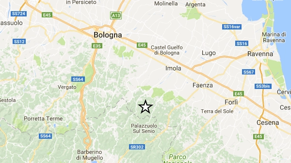 Terremoto, scossa di magnitudo 3.7 nel Bolognese