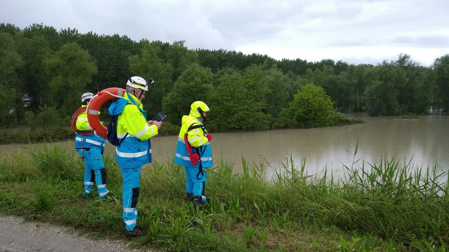 Allerta meteo Modena, i volontari sorvegliano i fiumi