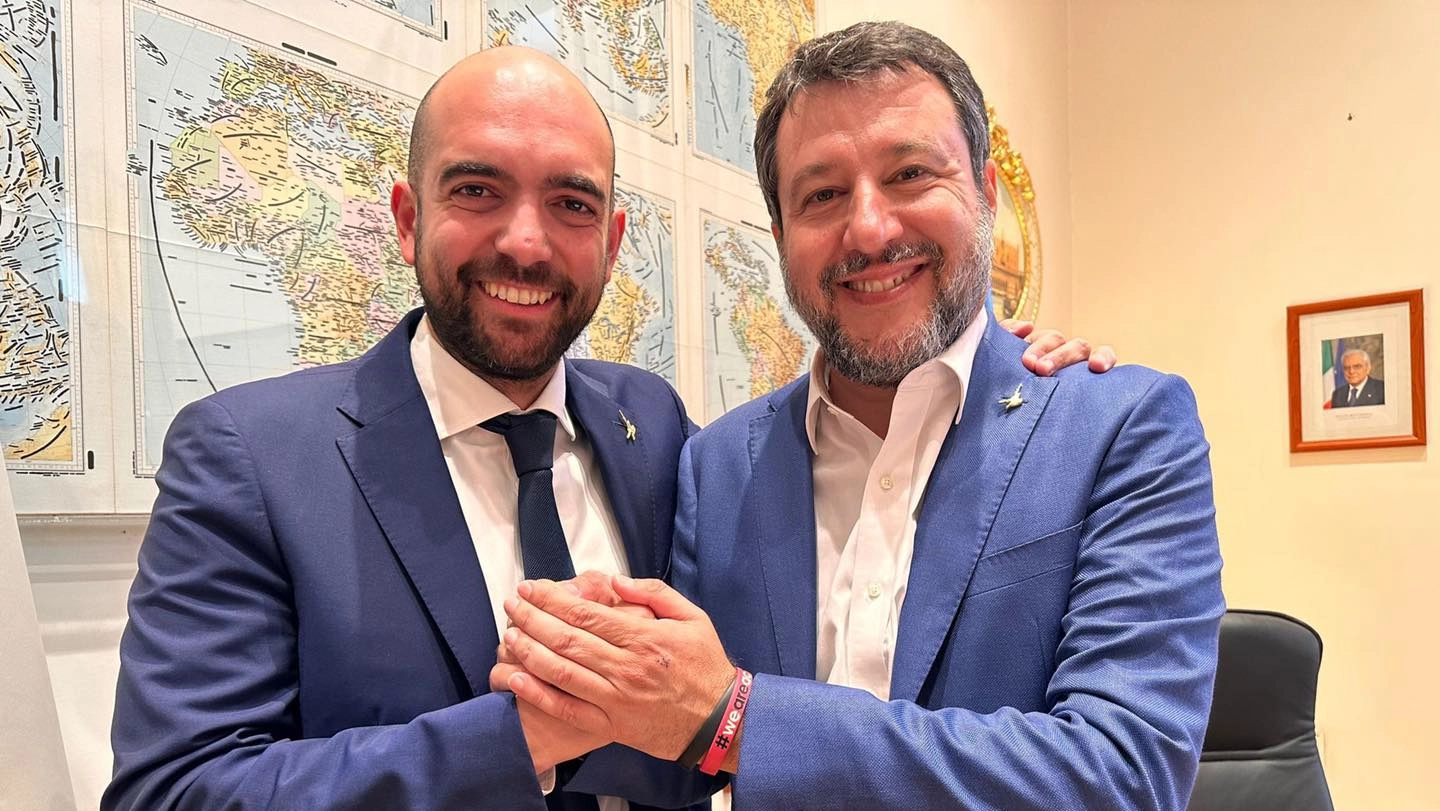 Rancan e il leader della Lega, Matteo Salvini