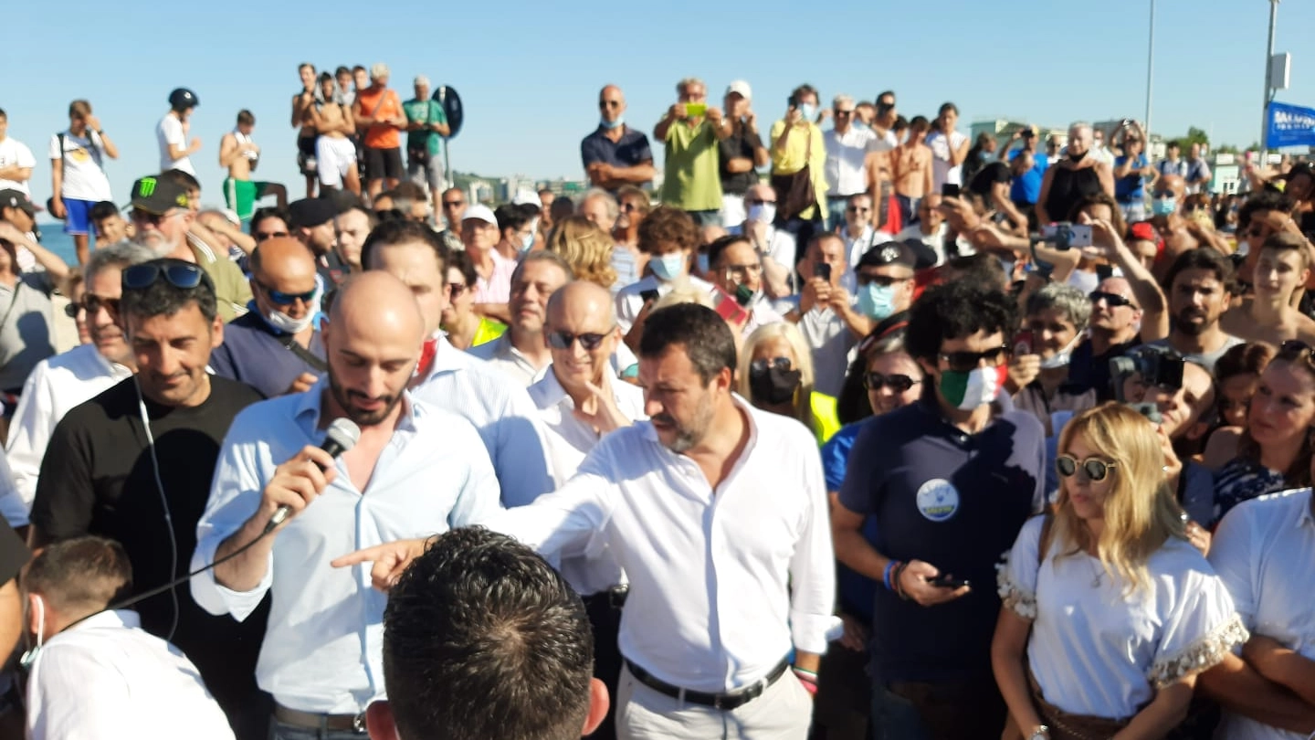Matteo Salvini a Pesaro