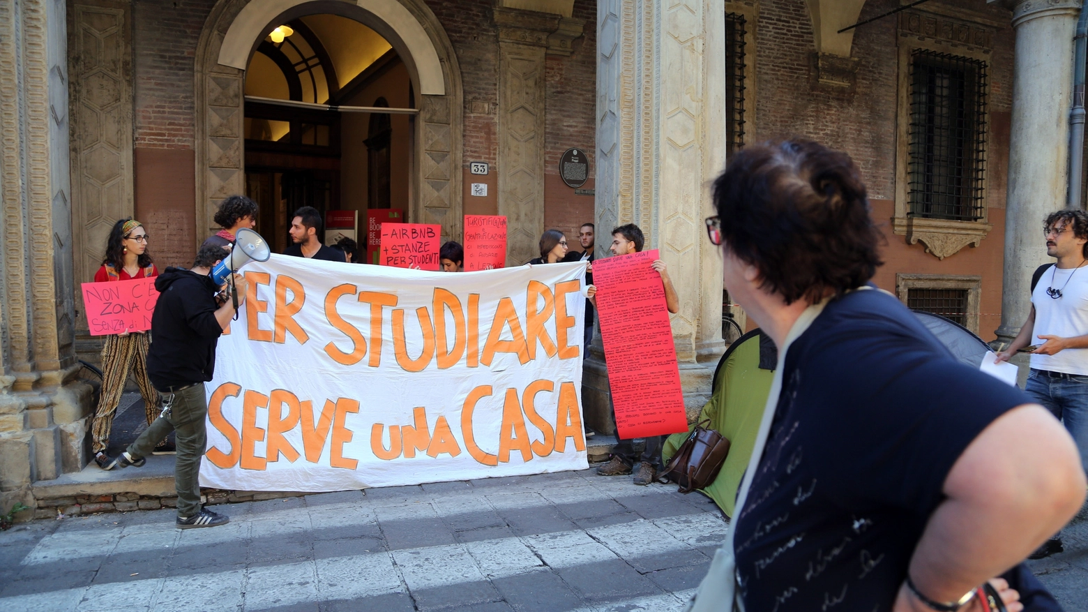 La protesta degli studenti (foto Schicchi)