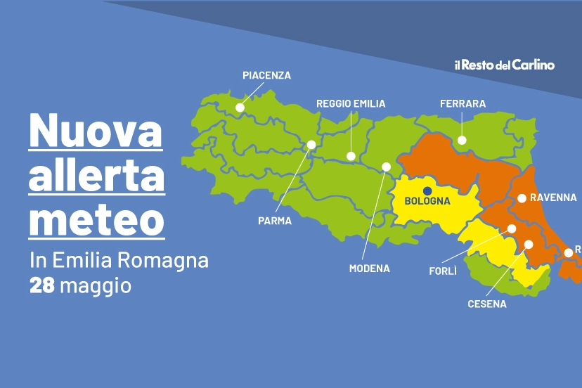 Allerta meteo arancione e gialla in Emilia Romagna il 28 maggio