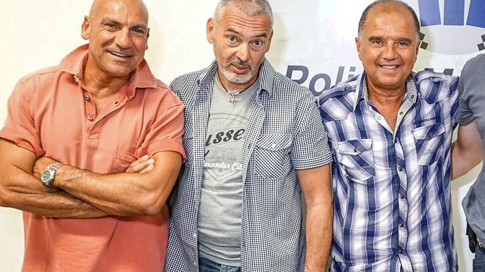 Tre dei quattro arrestati: da sinistra Guglielmo Parise, Gilberto Guidi e Massimo Vaccarin