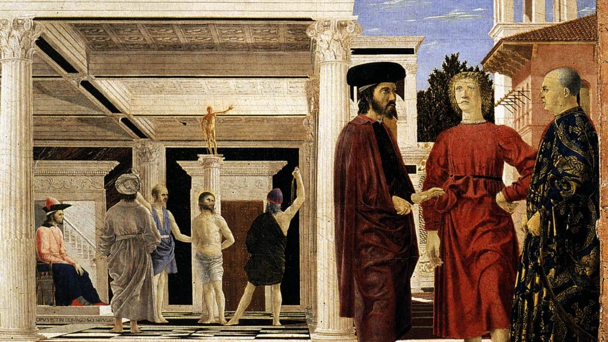Flagellazione Piero della Francesca, Urbino, Galleria Nazionale delle Marche