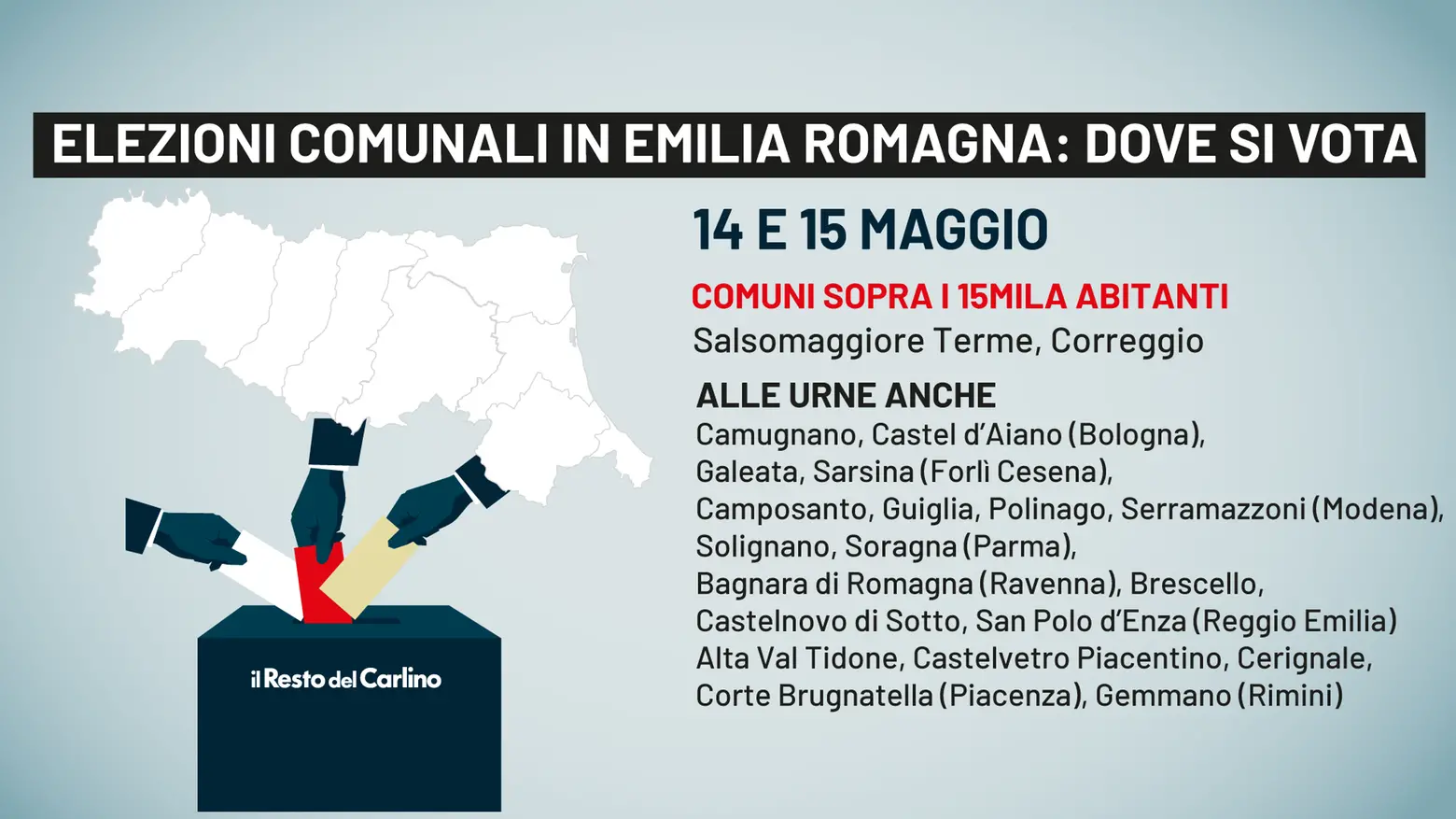 Elezioni amministrative 2023: dove si vota in Emilia Romagna