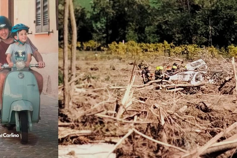 Mattia Luconi, 8 anni, disperso nell'alluvione e l'auto della mamma distrutta dal fiume