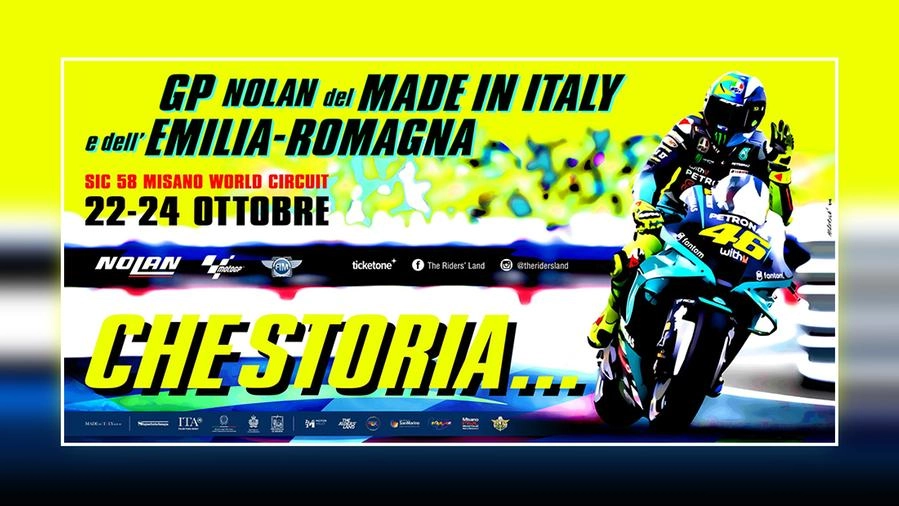 Valentino Rossi, il poster del Gp di Misano del 22-24 ottobre