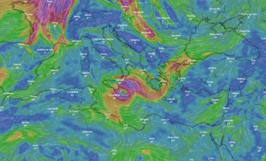 Maltempo Sicilia, l'uragano in tempo reale. Dove si trova il medicane
