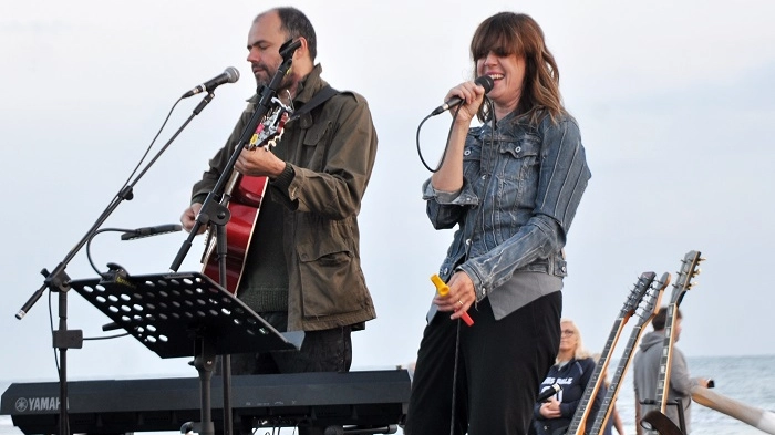 Cristina Donà e Saverio Lanza concerto all'alba (Foto Concolino)