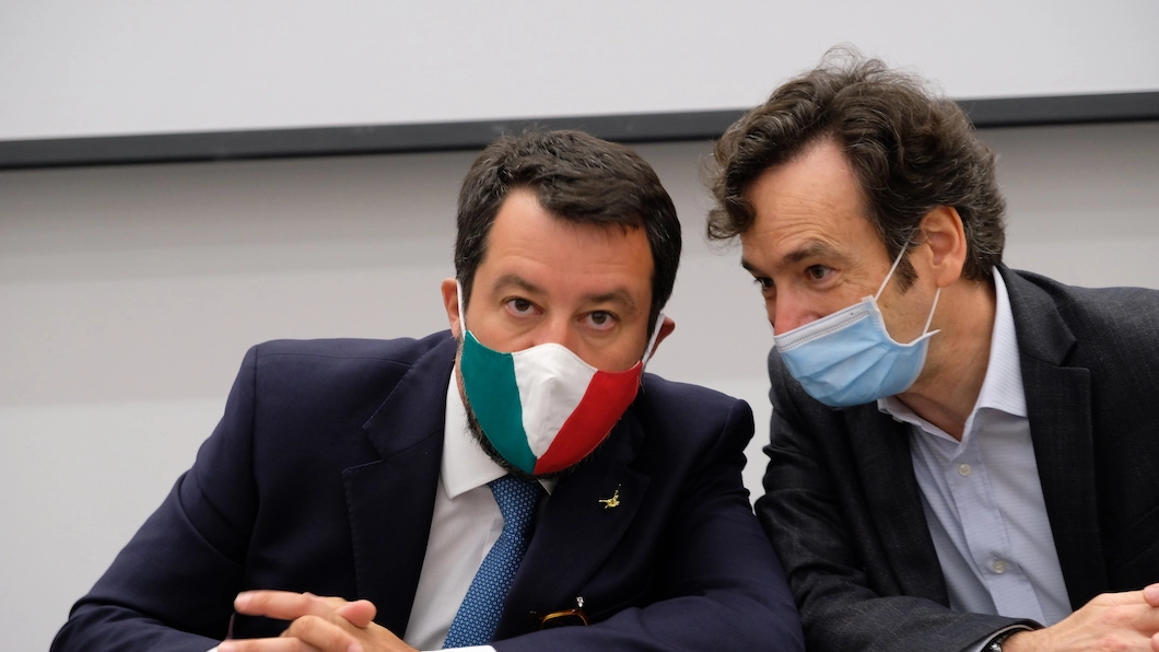 Matteo Salvini a Osimo (foto Antic)