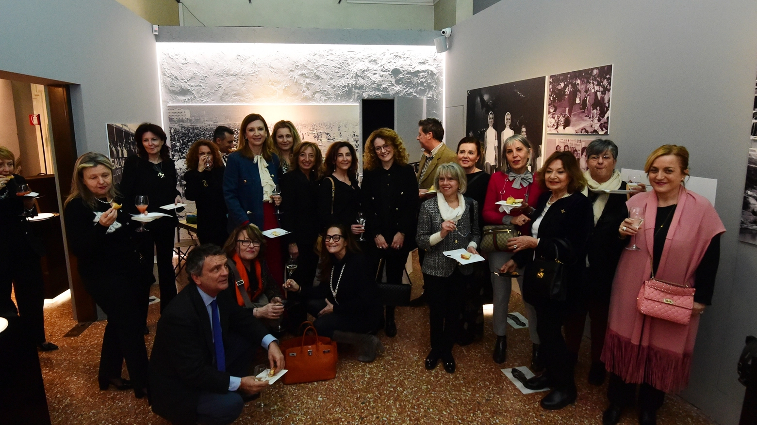 Il gruppo Aidda in visita a Palazzo Belloni (Foto Schicchi)