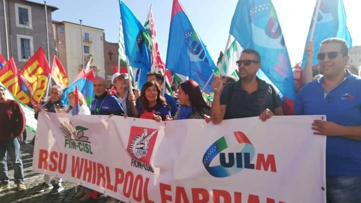 I lavoratori fabrianesi di Whirlpool pronti allo sciopero