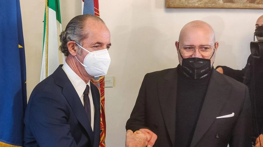 I governatori Luca Zaia (Veneto) e Stefano Bonaccini (Emilia Romagna)