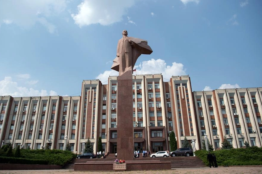 Una statua di Lenin a Tiraspol, capitale della Transnistria