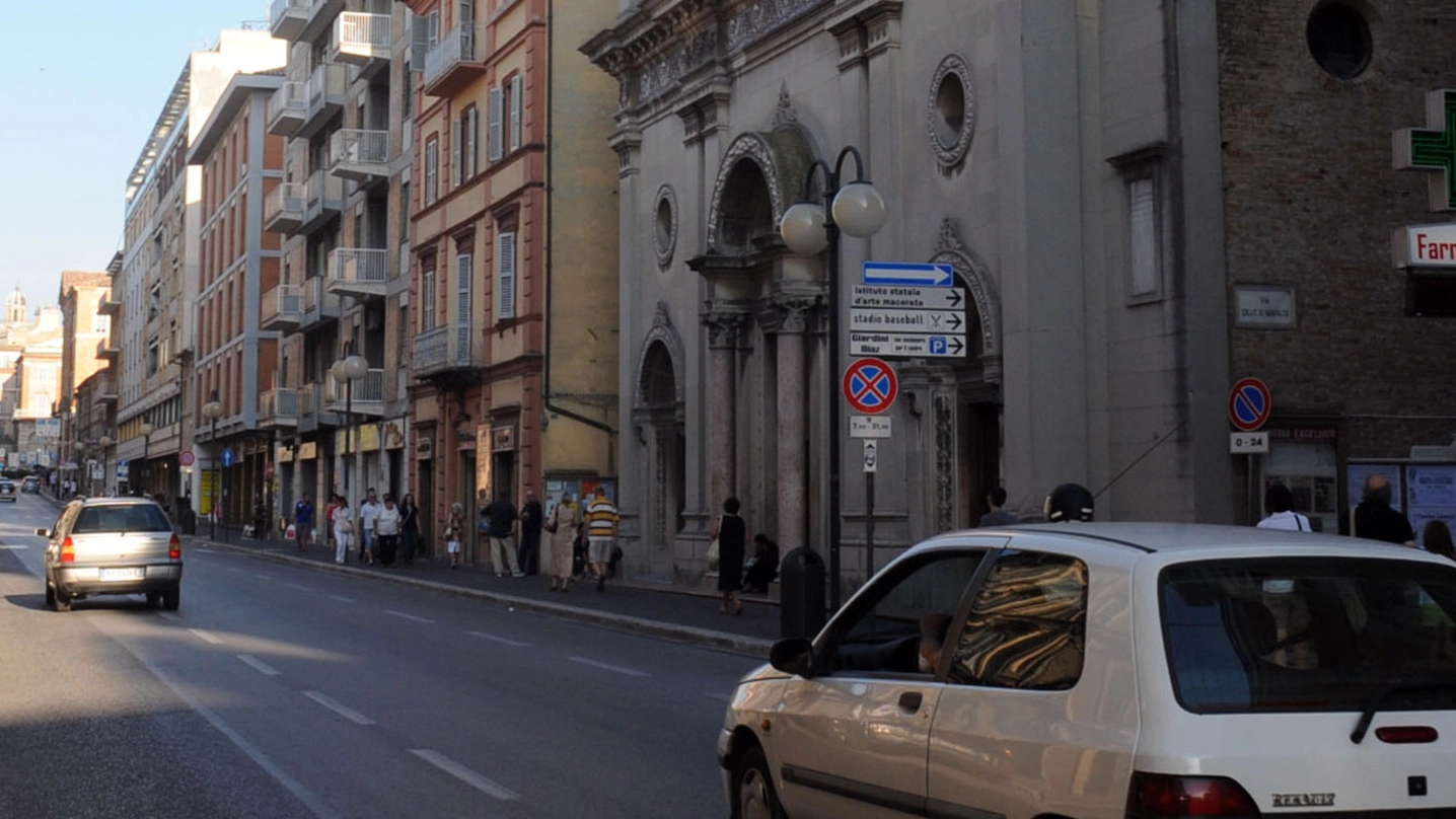 Corso Cavour dove è avvenuta l’aggressione (foto d’archivio)