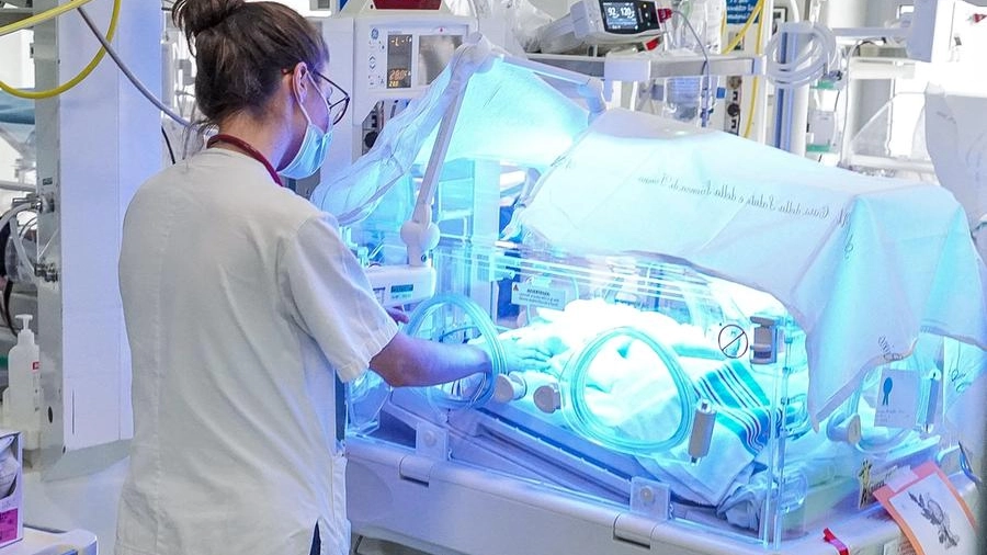 Neonata in ospedale, foto generica
