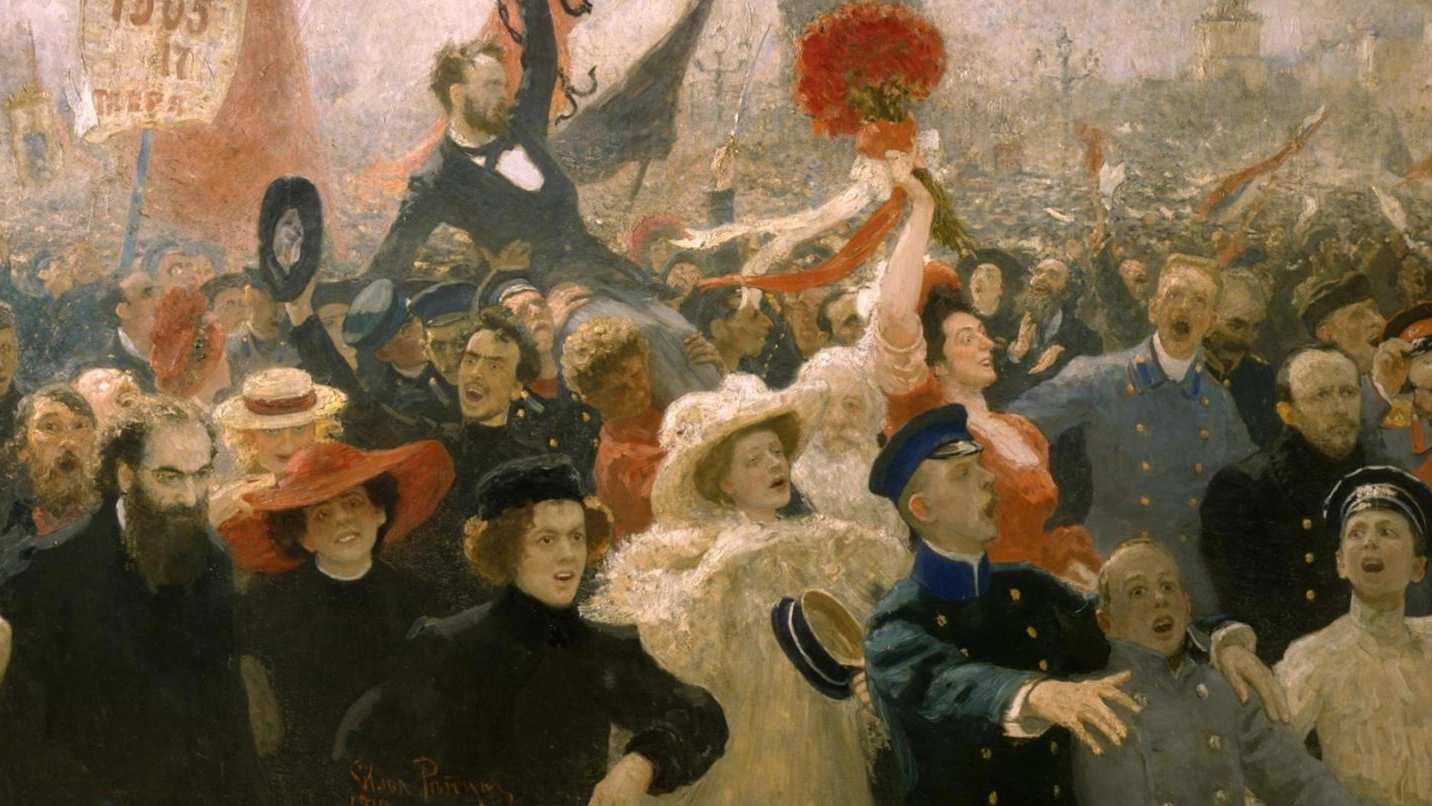 L’opera di Repin, tra gli artisti esposti al Mambo per la mostra 'Revolutija'