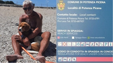 Multa per il cane in spiaggia libera. "Non torneremo più a Porto Potenza"