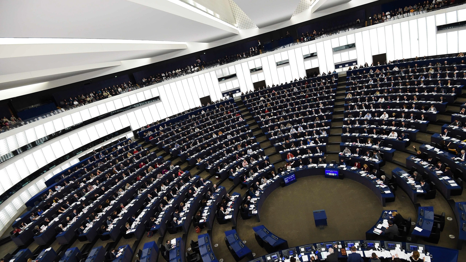 Elezioni europee 2019, il Parlamento di Strasburgo (Foto Afp)
