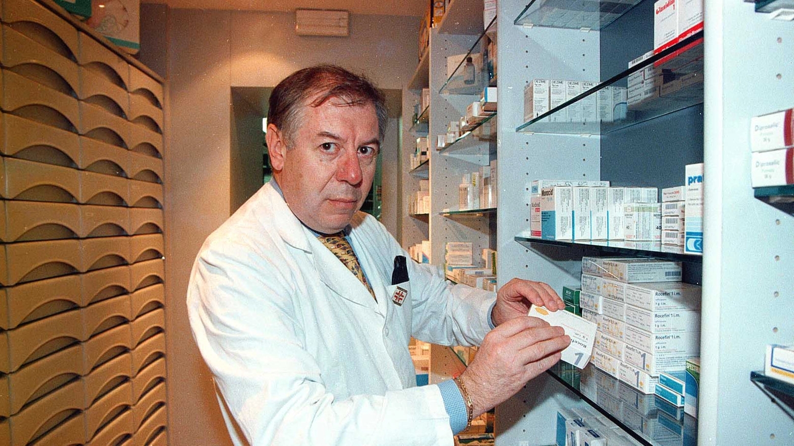 Farmacista in una foto d'archivio Pressphoto 