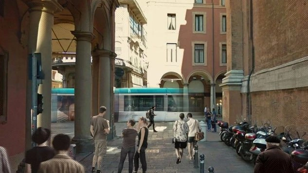 Tram a Bologna, il rendering