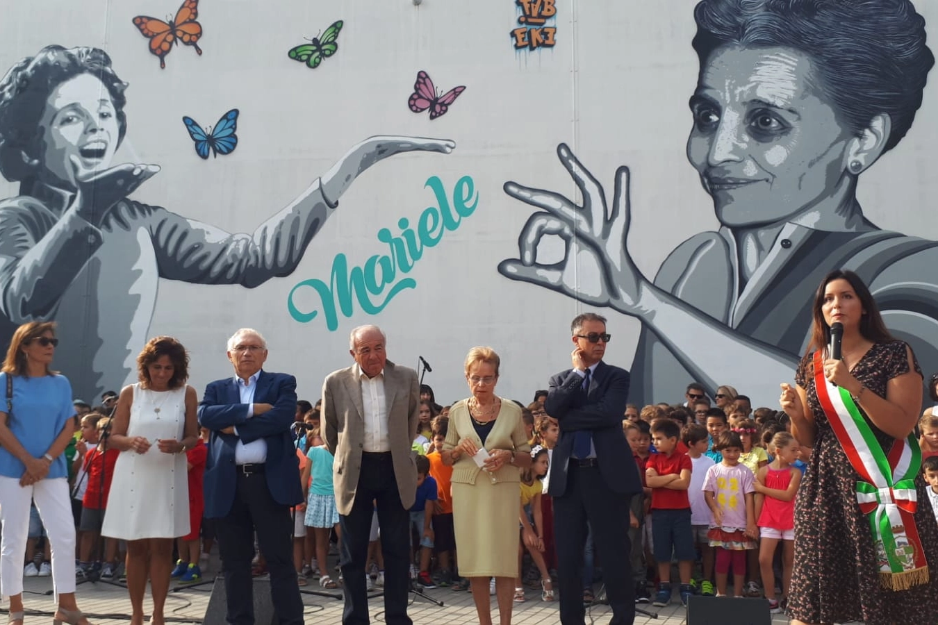 Inaugurazione murale dedicato a Mariele Ventre