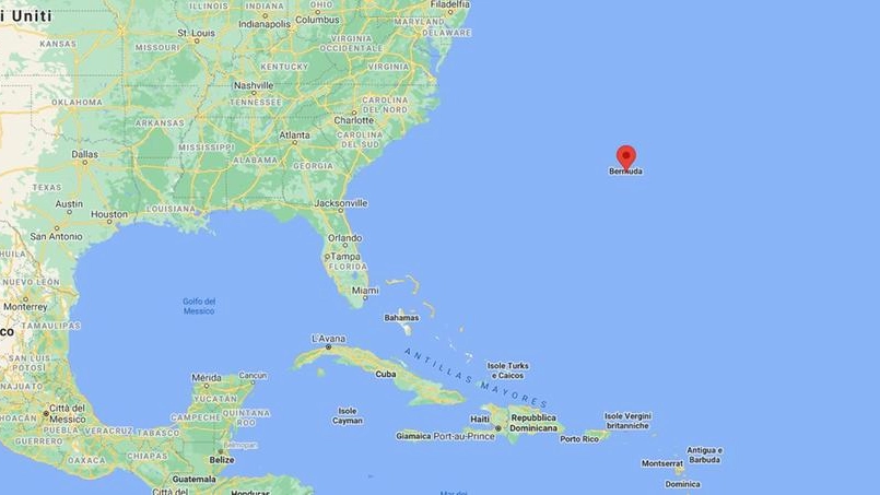 Le isole Bermuda da Google Maps