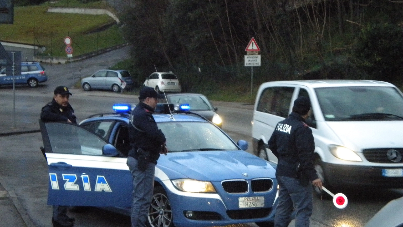 La polizia a Osimo